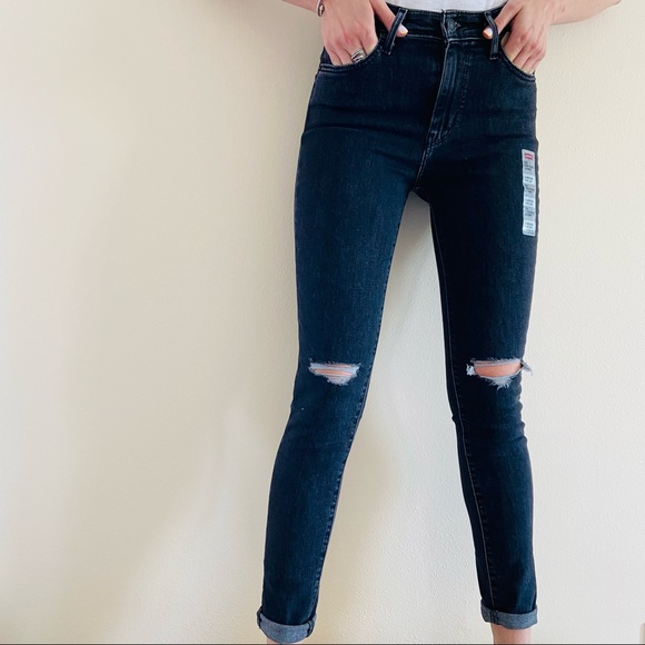 New Levi’s 721 high-rise skinny jeans high waisted black - Picture 3 of 10